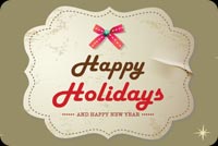 Happy Holidays Mẫu Nền Thư