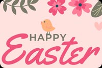 Chim Hót Mừng Easter Mẫu Nền Thư