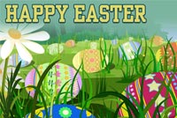 Đi Tìm Trứng Happy Easter Mẫu Nền Thư