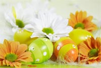 Thiệp Tặng Bạn Nhân Ngày Easter Mẫu Nền Thư