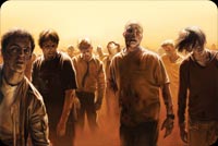 Đoàn Người Chết Zombies Mẫu Nền Thư