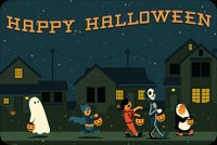 Lễ Hội Hóa Trang Halloween Mẫu Nền Thư