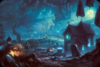 Đêm Halloween Ma Quái Mẫu Nền Thư