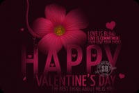 Happy Valentine's Day Mẫu Nền Thư