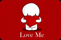 Love Me Mẫu Nền Thư